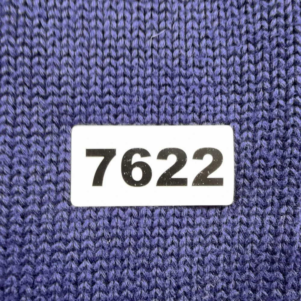 Ralph Lauren Sweater Mens Medium Blue V Neck Cotton Knit Pullover Polo Golf